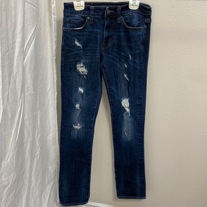 Men’s American Eagle extreme flex 4 slim dark wash jeans. Size 28 x 30
